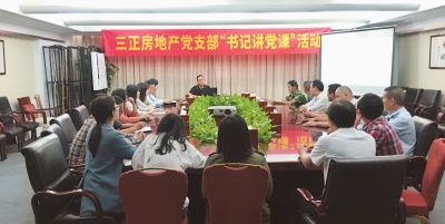 陳文發(fā)書記為全體黨員講了一堂生動的黨課。.jpg